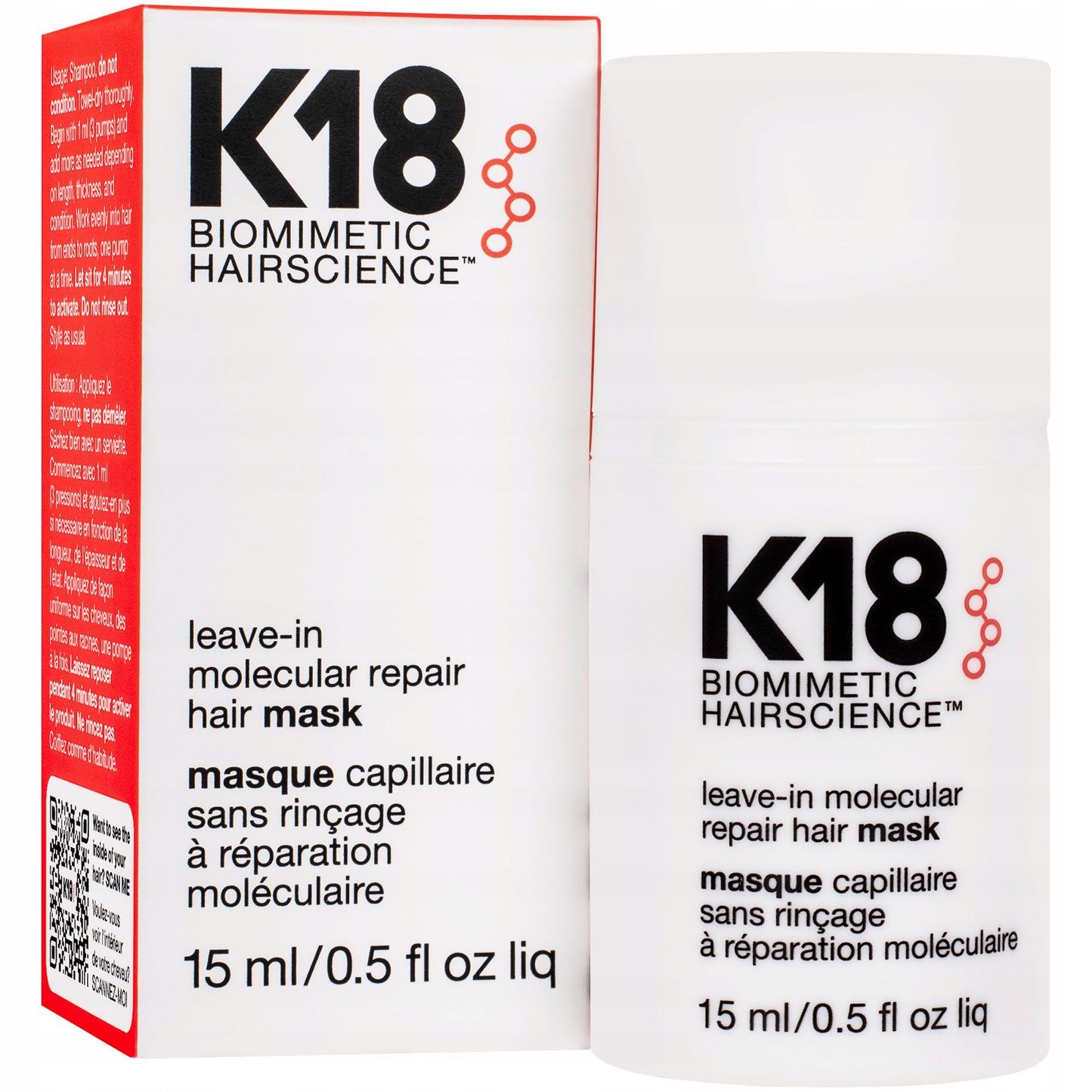 K18 Leave-In Molecular Repair Hair Mask 15ml