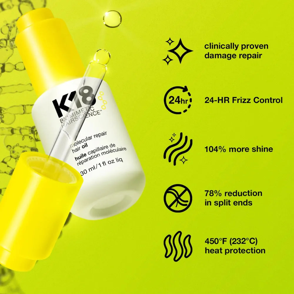 K18 Leave-In Molecular Repair Hair Oil 30ml