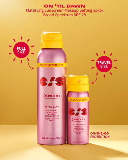 ON ‘TIL DAWN MATTIFYING SUNSCREEN MAKEUP SETTING SPRAY SPF 28